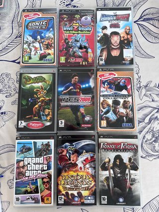 Lote 9 Giochi PSP: Sonic, GTA, Prince of Persia