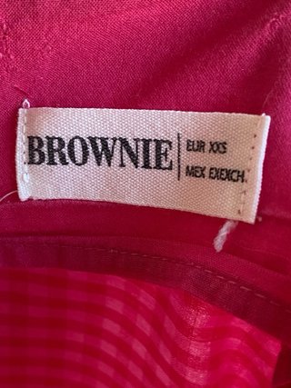 Vestido cuadros rosa tirantes Brownie