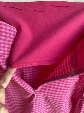 Vestido cuadros rosa tirantes Brownie