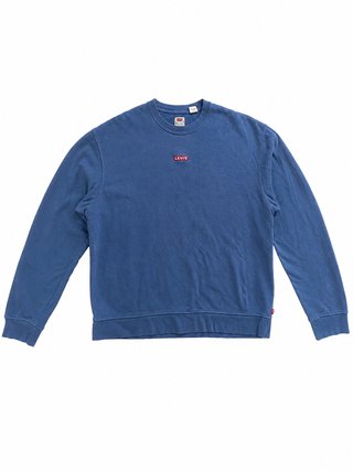Sudadera Levi's Azul Logo Bordado Talla L