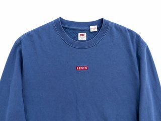 Sudadera Levi's Azul Logo Bordado Talla L