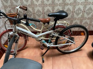 Bicicleta B-Twin 24 Blanca