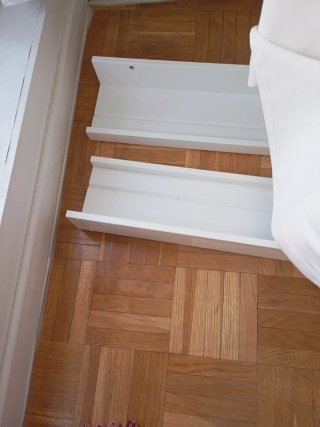Scaffali a parete Mosslanda Ikea in bianco