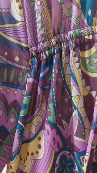 Vestido vintage años 60 multicolor