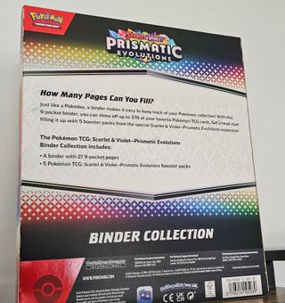 Cambio por cartas PRISMATIC EVOLUTIONS BINDER