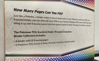 Cambio por cartas PRISMATIC EVOLUTIONS BINDER