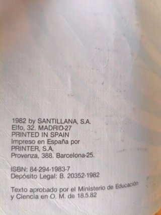 LIBRO DE TEXTO NATURALEZA 4 EGB SANTILLANA 1982