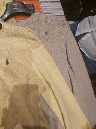 Jerséis Polo Ralph Lauren Beige y Rojo