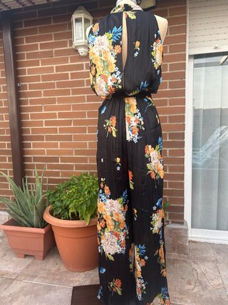 Mono Zara floral negro