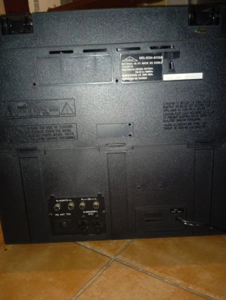 Mini impianto vintage Denvo Hi-Fi con giradischi