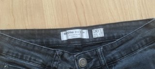 Pantalón vaquero Bershka negro chico Talla M