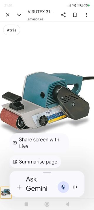Lijadora de banda Virutex LB 31 E