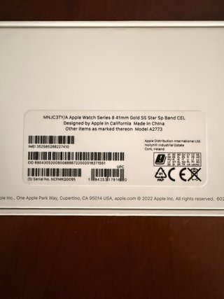 Apple Watch Series 8 GPS + Cellular 41 mm Acero In