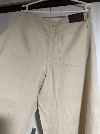 Pantalón barrel beige sin estrenar
