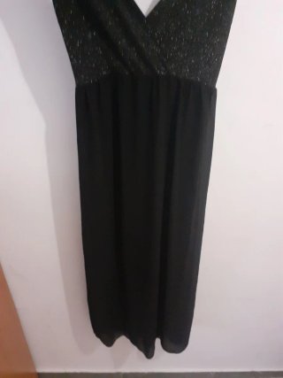 Vestido largo fiesta negro Inteligente Store