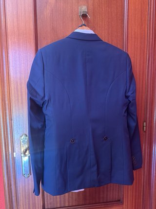 Traje de Novio Completo Enzo Romano Azul/Gris