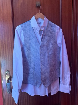 Traje de Novio Completo Enzo Romano Azul/Gris