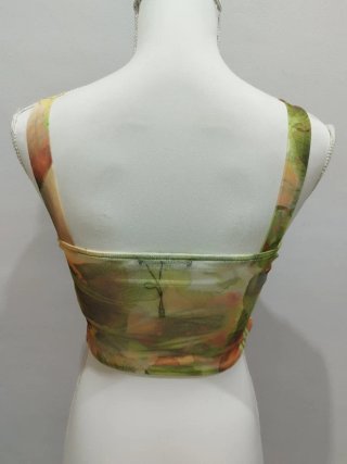 Top / Bustier / Corsé drapeado Zara.