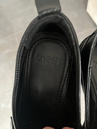 Mocasines Zign Piel Negro Talla 42