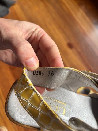 Sandalias Urra Amarillas Talla 36