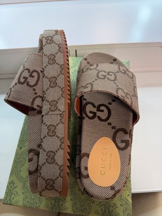 Sandalias Gucci Beige/Marrón