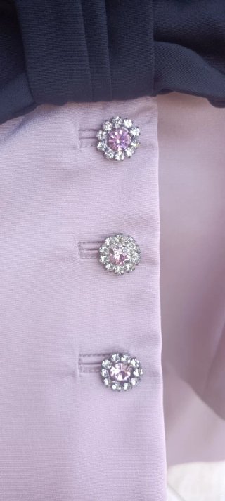 Tailleur Luisa Spagnoli in seta e pizzo Nero/Rosa