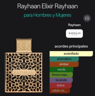 RAYHAAN - ELIXIR - HOMBRE Y MUJER - PERFUME ÁRABE