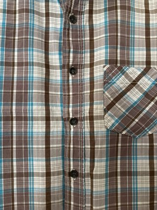 Camisa de cuadros manga corta
