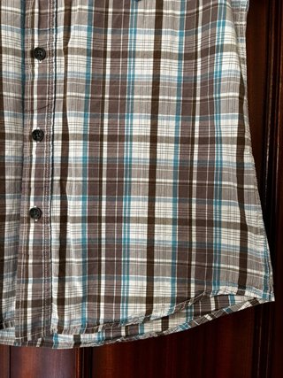 Camisa de cuadros manga corta