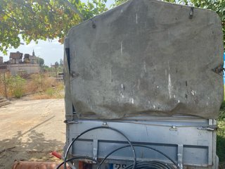 Remolque carga 2 ejes con lona, 750 kg