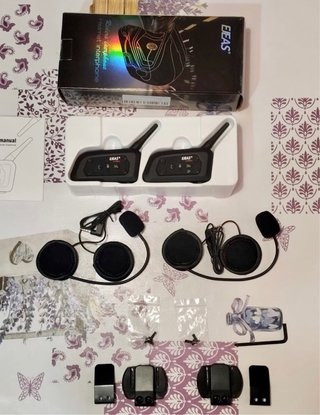 2 Intercomunicadores Moto EJEAS V6 Pro