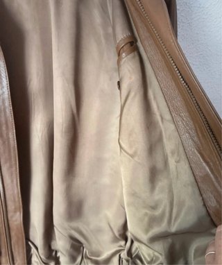 Chaqueta de Piel Talla 48 Marrón