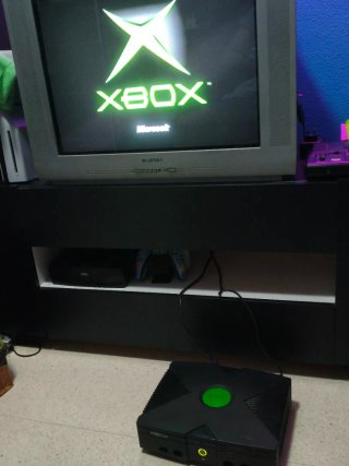 Xbox Clásica Negra y Verde