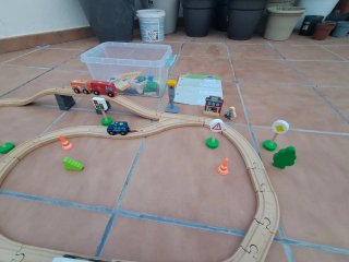 Pista Tren Madera Lidl Magnético