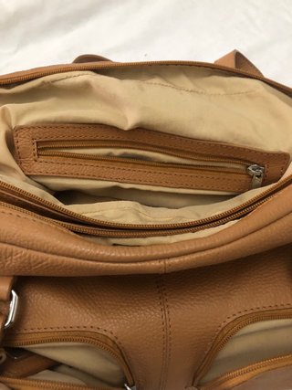 Bolso Piel Pierre Cardin Camel