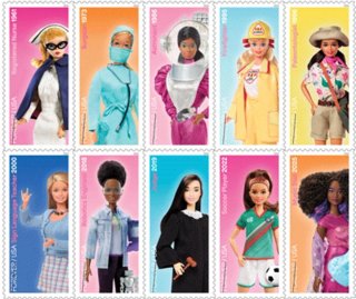 Timbri Barbie Professioni 2026 USA