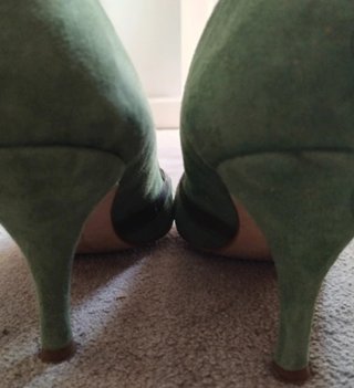 Zapatos de tacón verdes