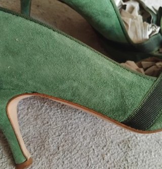 Zapatos de tacón verdes