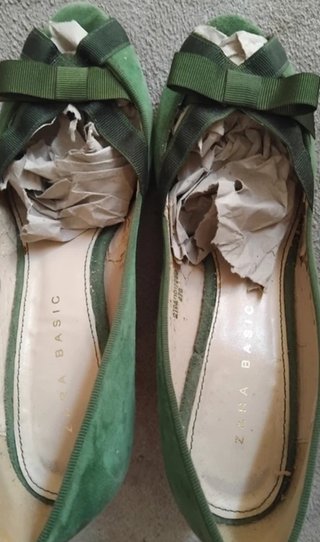 Zapatos de tacón verdes