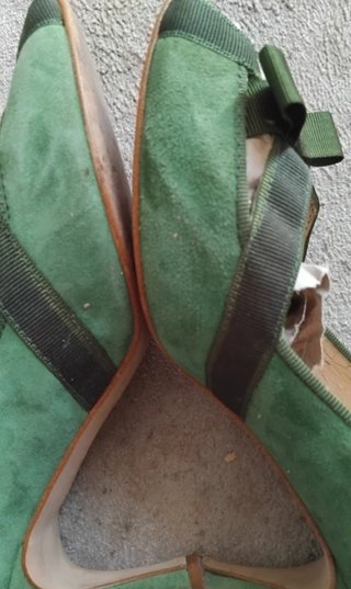 Zapatos de tacón verdes
