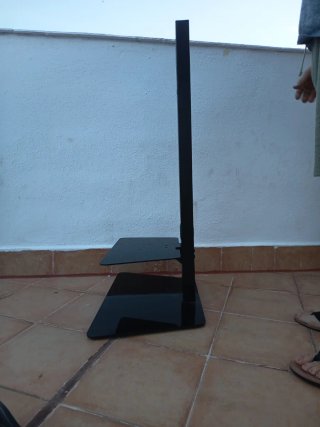 Soporte TV Mountright Negro Cristal