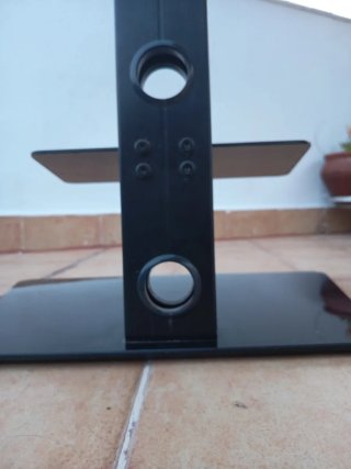 Soporte TV Mountright Negro Cristal