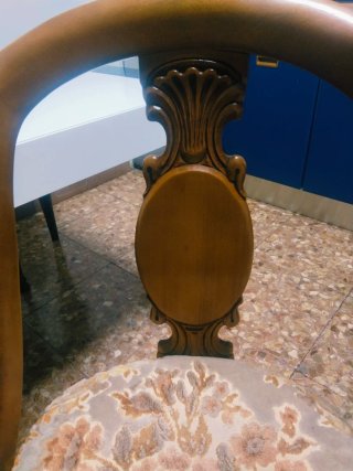 4 sillas de comedor estilo luis felipe siglo XIX