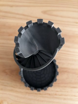 Torre de dados con escalera
