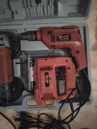 Taladro, radial y caladora