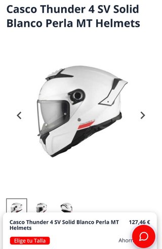 Casco MT Thunder 4 Blanco
