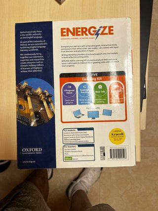 Lotes Libros Inglés Energize 1º,2º,3º ESO y 1º BAT