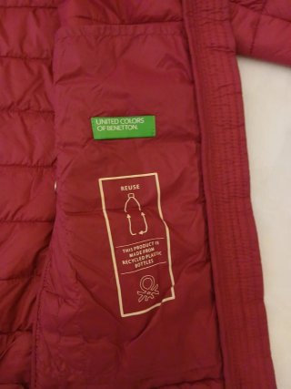 Anorak fino rosa Talla S Talle entallado