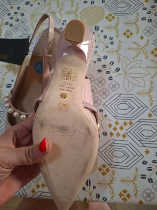 Zapatos Stuart Weitzman Rosa Talla 39 Perlas