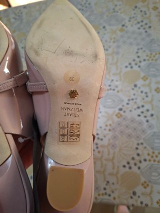 Zapatos Stuart Weitzman Rosa Talla 39 Perlas